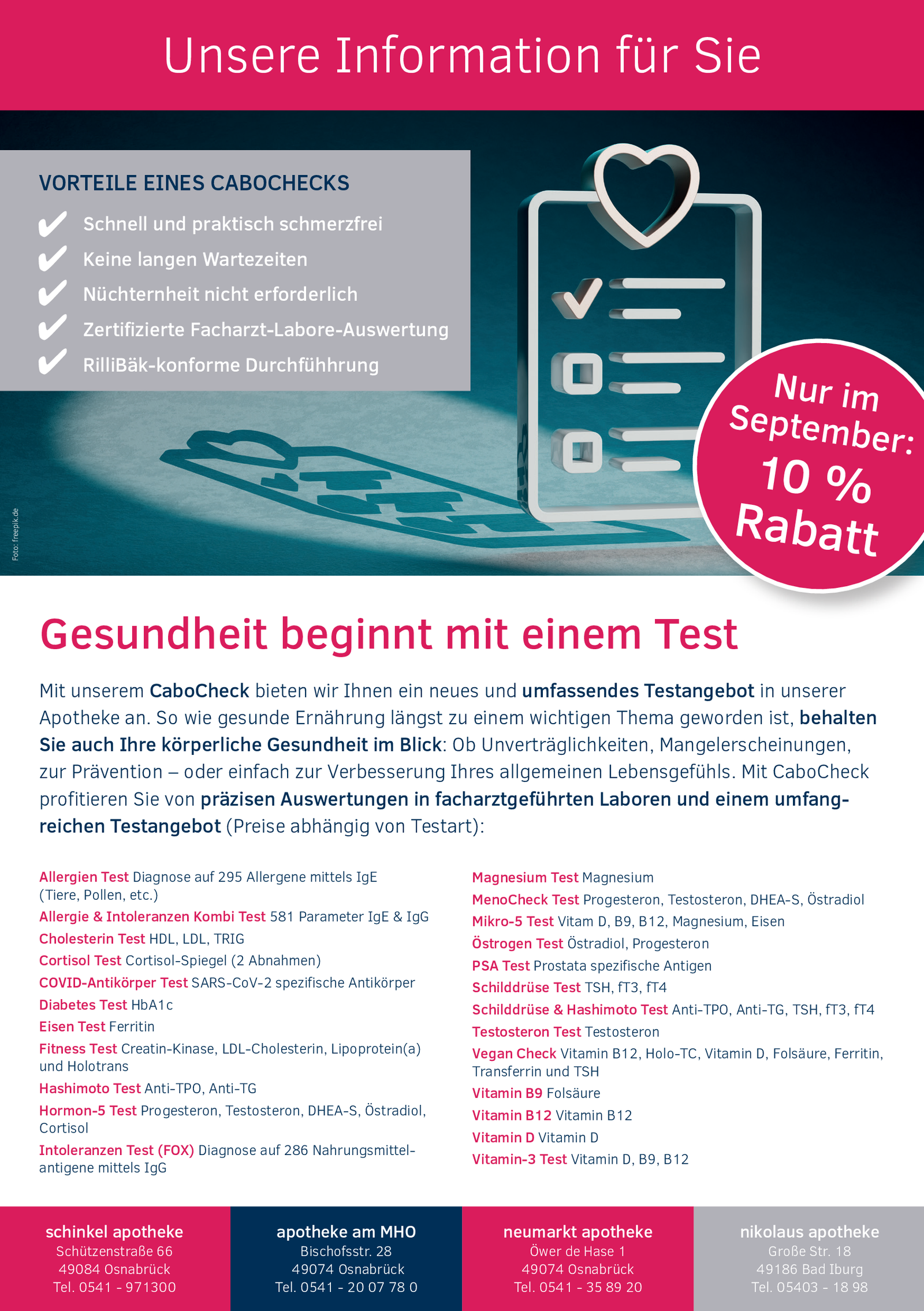 Angebotsflyer